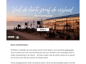 Mis de Lente actie niet 🌼 Hotels met Gratis overnachting!