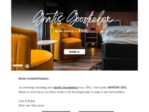 Gratis Goodiebox t.w.v. €100,- 🎁