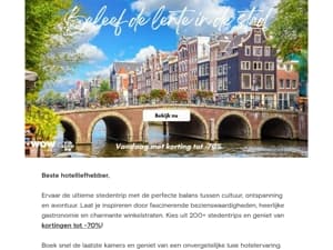 200+ luxe stedentrips. Tot -70% korting!