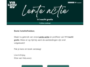 Lente actie ⏱️ Profiteer vandaag nog!