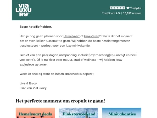 Vier Hemelvaart of Pinksteren in luxe – jouw exclusieve getaway wacht