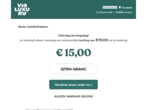 Alsjeblieft, €15,00 cadeau 🍀