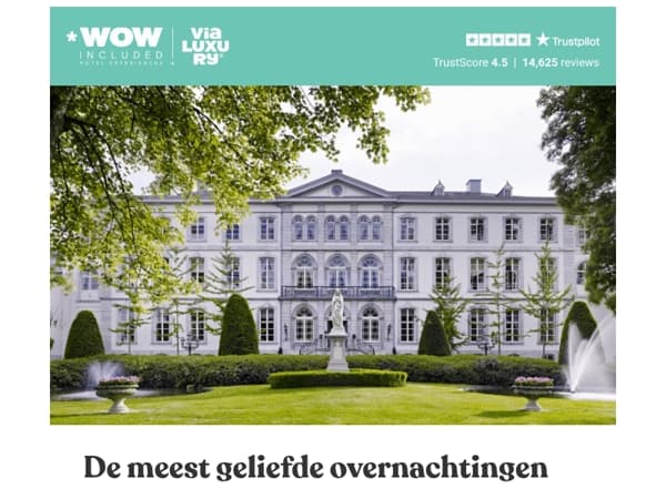 Onze populairste luxe overnachtingen 🌟