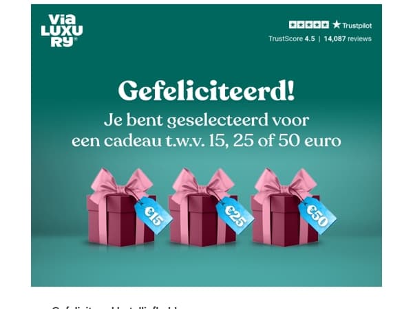 🎁 Er ligt een verrassingscadeau voor je klaar