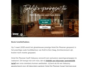 Gloednieuw hotel: Tijdelijke openingsactie -60%