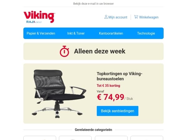 Bureaustoelen vanaf 74,99