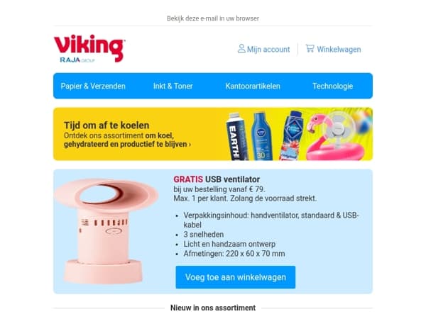 Gratis USB ventilator