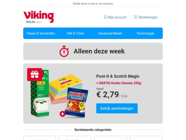 Gratis Haribo Starmix bij Post-it & Scotch