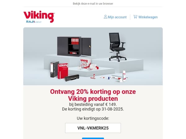 20% korting op onze Viking producten