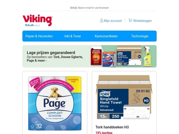 Onze prijzen blijven laag