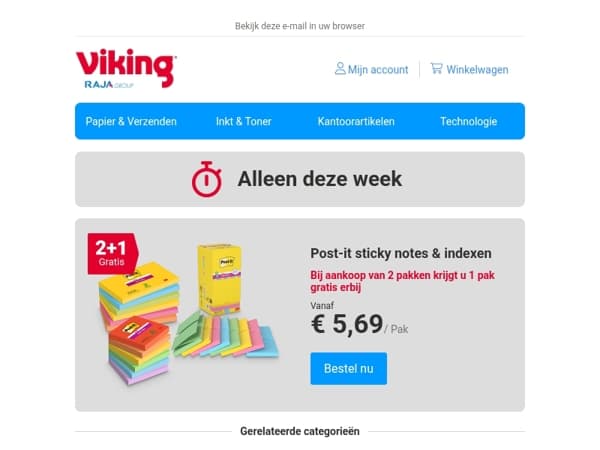 2+1 gratis op Post-it sticky notes & indexen