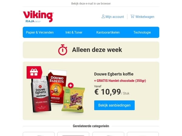 Gratis Hamlet chocolade bij Douwe Egberts koffie