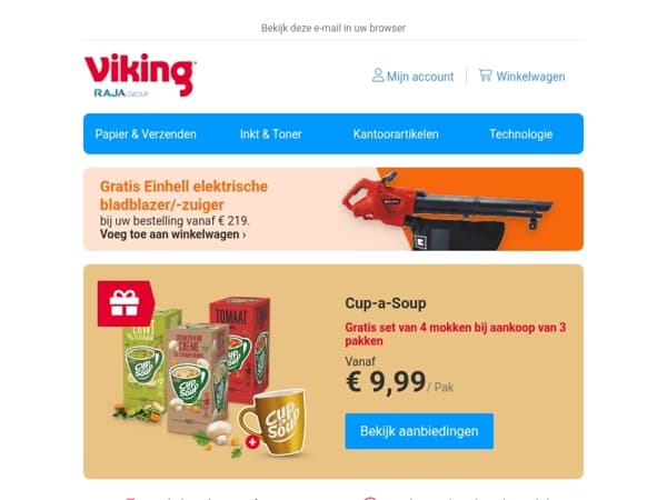 Gratis 4 mokken bij Cup-a-Soup