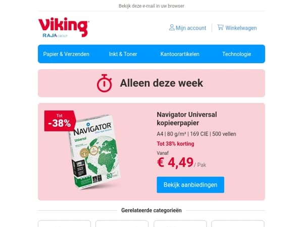 Navigator kopieerpapier vanaf 4,49