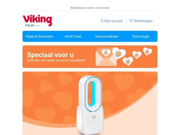 💌 Gratis bladloze tafelventilator