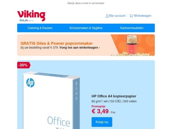 HP kopieerpapier nu slechts 3,49
