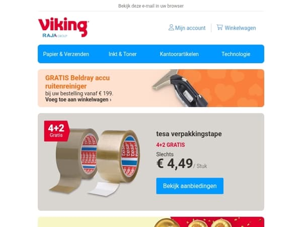 tesa verpakkingstape 4+2 gratis