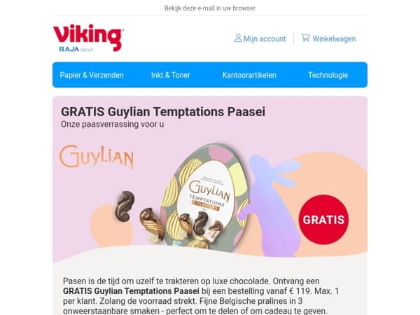 🐣 Gratis Guylian Paasei 🐣