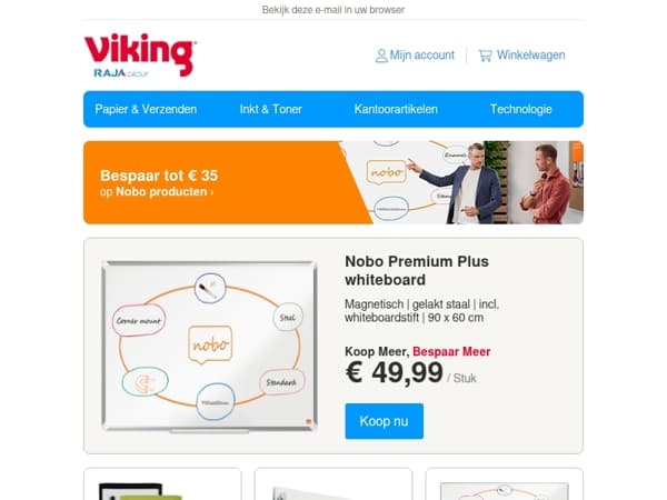 Bespaar tot €35 op Nobo producten