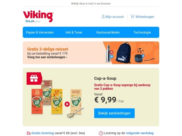 Gratis Cup-a-Soup asperge bij Cup-a-Soup