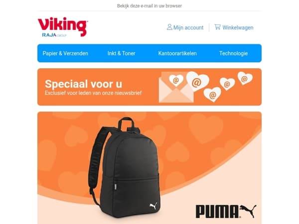 💌 Gratis Puma rugzak t.w.v. €20