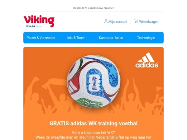 ⚽ Gratis adidas WK-voetbal ⚽