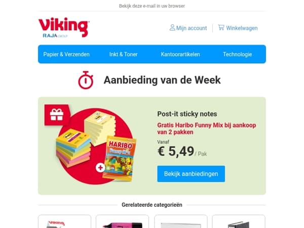 🍬 Gratis Haribo bij Post-it notes