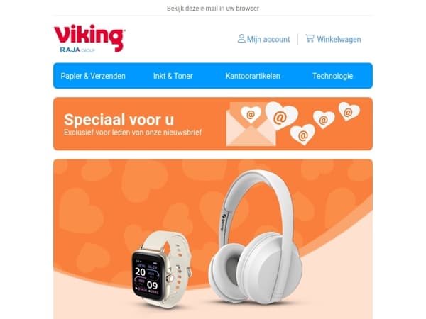💌 Gratis koptelefoon & smartwatch set