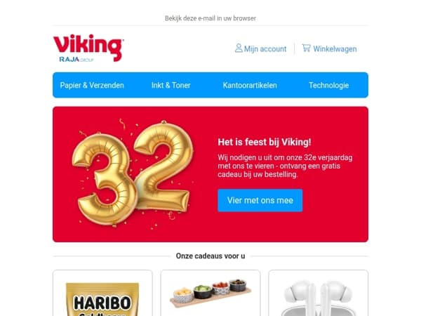 Ontvang een gratis cadeau bij uw bestelling