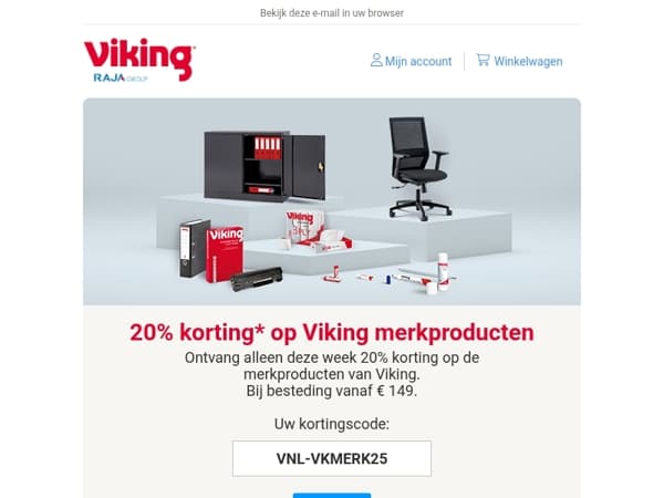 20% korting op onze Viking producten