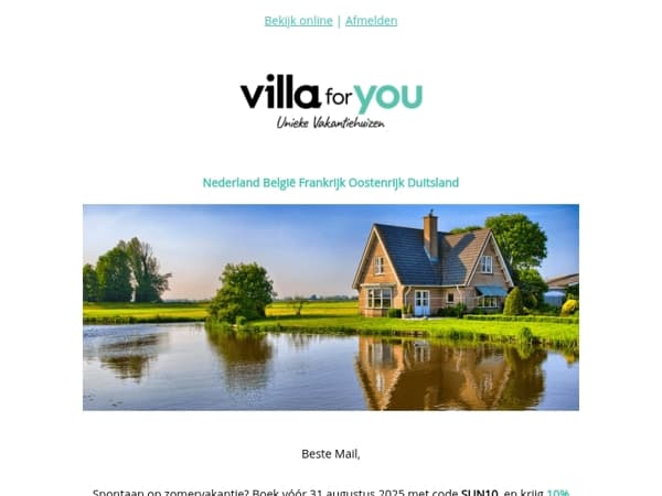 Dit zijn de favoriete regio's deze zomer 🏞️