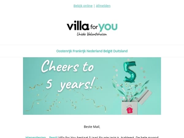 Wij zijn jarig 🎉 Jij krijgt korting!