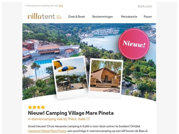 📢 Nieuw! Camping Village Mare Pineta