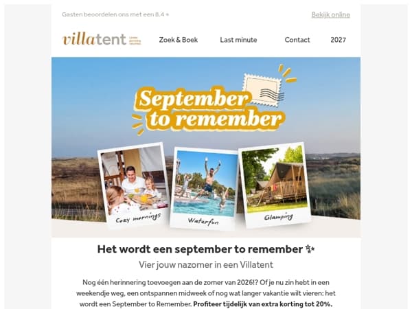 Maak zomerse herinneringen in september 💛