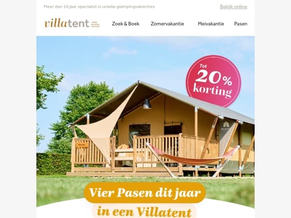 🌼 Luxe glamping met Pasen?