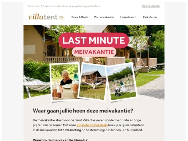 Last minute weg in de meivakantie?