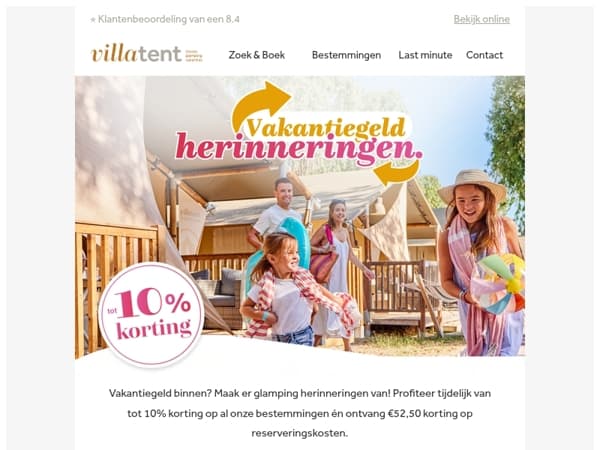 💛 Maak van je vakantiegeld glamping herinneringen !