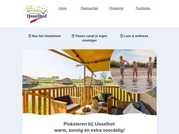 Het wordt héérlijk weer: Pak de allerlaatste plekjes voor Pinksteren! ☀️