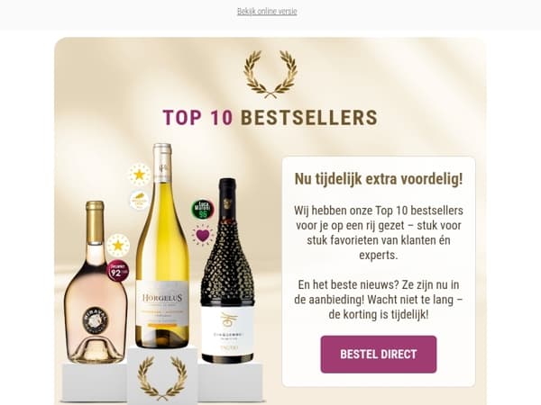 Top 10 bestsellers - nu in de aanbieding !