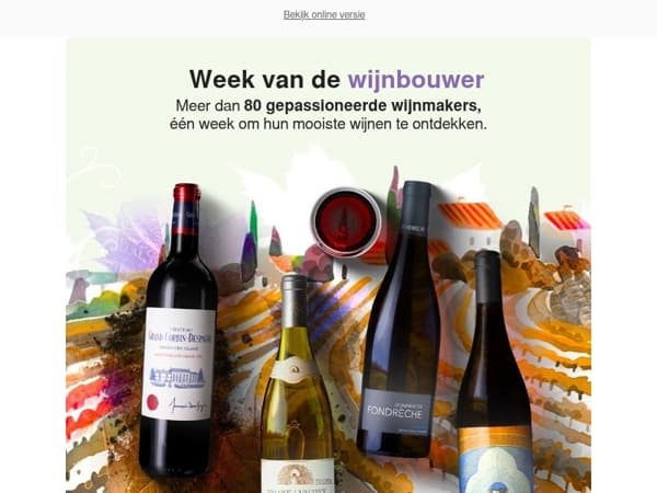Week van de Wijnbouwer: ontdek hun mooiste wijnen tot -25%