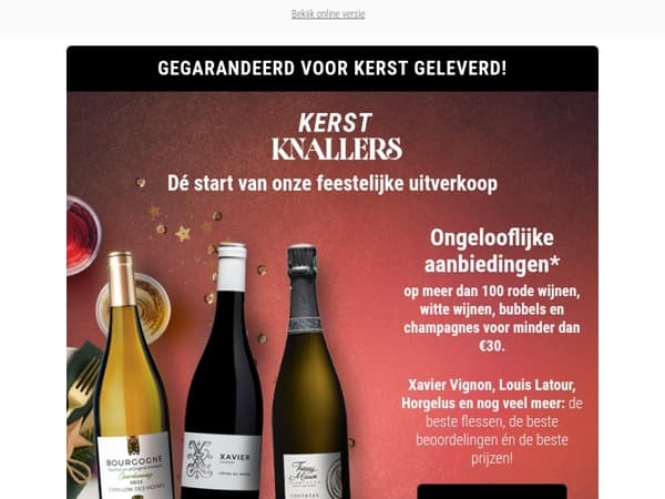 KERST KNALLERS: dé feestelijke uitverkoop is gestart!