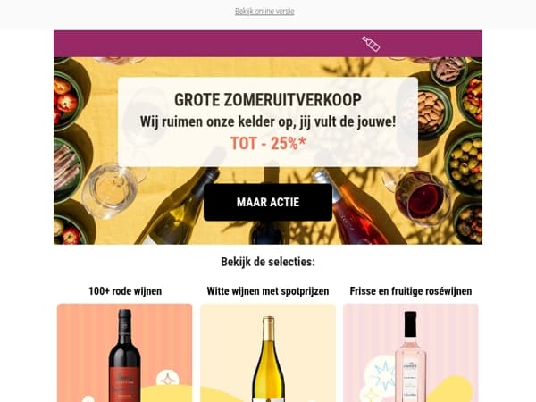 Grote zomeruitverkoop: wij ruimen op, jij profiteert