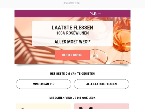 🔔 Rosé Kelderopruiming: scoor de laatste flessen van je favorieten!