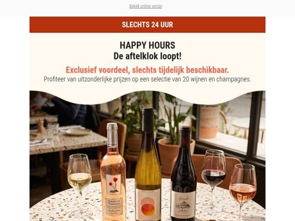 ⚡ 24 UUR DEAL: Onze Happy Hours zijn gestart!