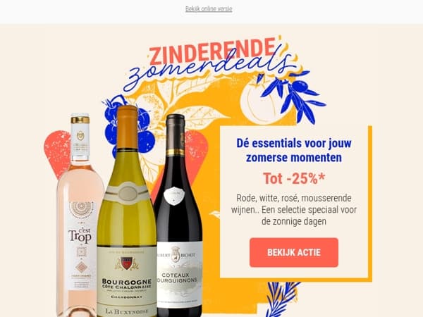 Zinderende zomerdeals: jouw favoriete wijnen met flinke korting!