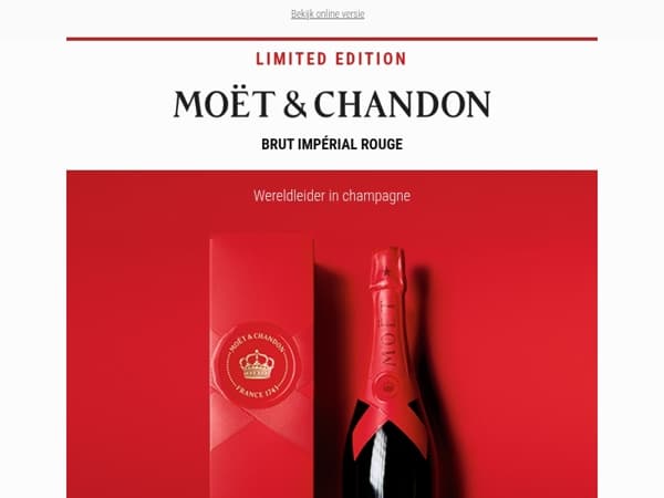 Limited Edition: Moët & Chandon Rouge - perfect voor de feestdagen 🍾