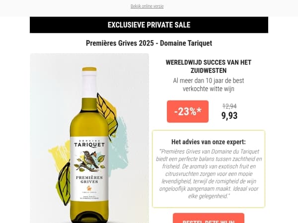 Slechts 3 dagen: Domaine Tariquet met -23%