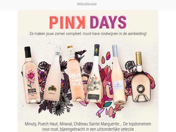 Pink Days: rosé must-haves met korting – mis het niet