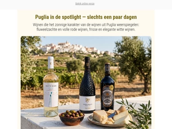 Proef Puglia – 10% korting op onze selectie