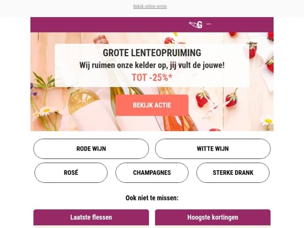 Wij ruimen onze kelder op, jij vult de jouwe